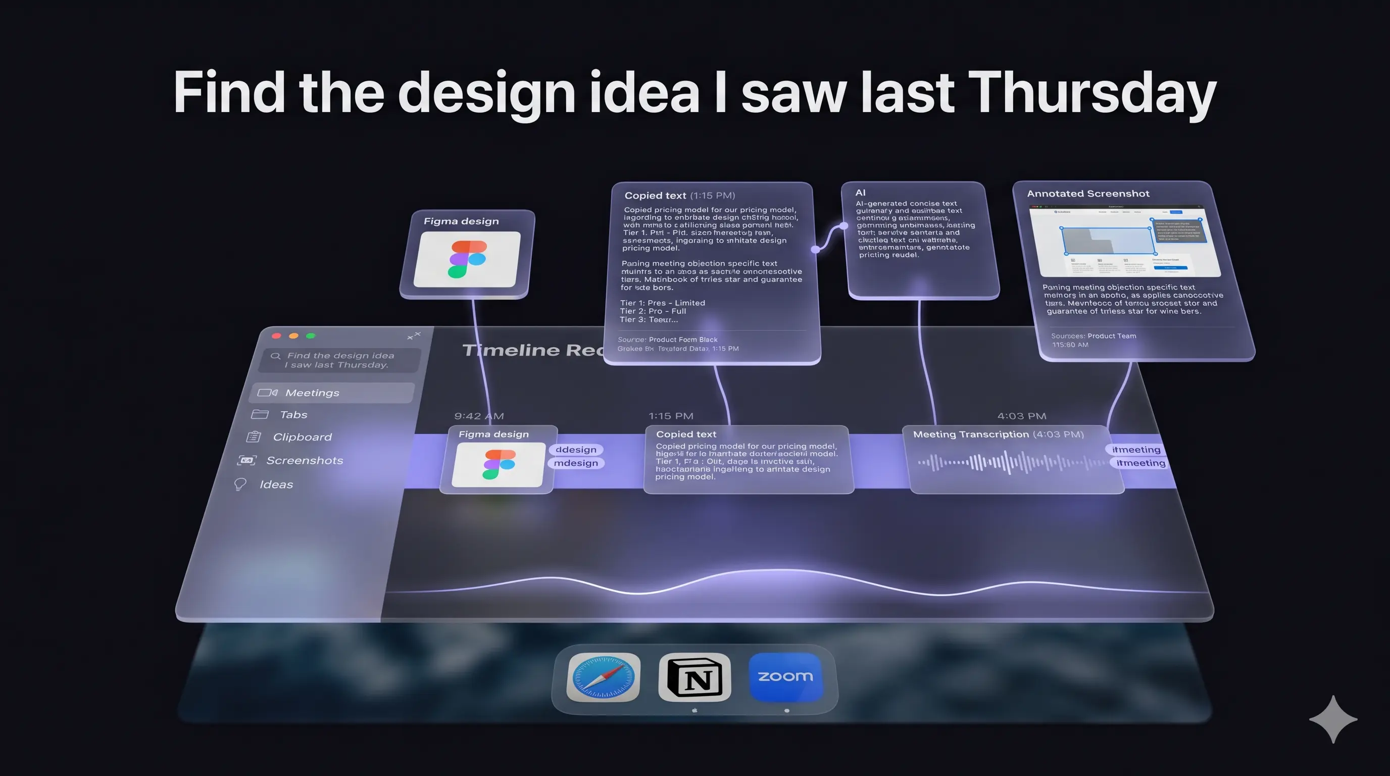 EchoNote memory visualization